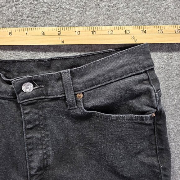 Levis 512 Jeans Womens 10 Medium Black Slim Fit Tapered Leg Denim Stretch Y2K - Picture 6 of 9